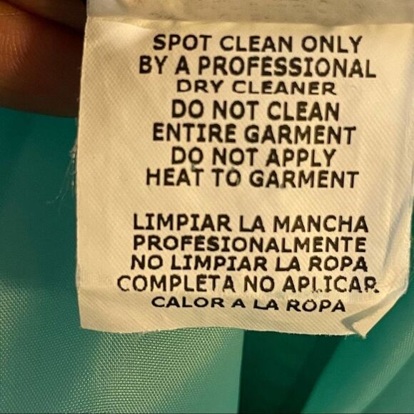 ONYX Nite Sleeveless Solid Blue Wrap Long Prom Dress with beading size 14W - Picture 3 of 16